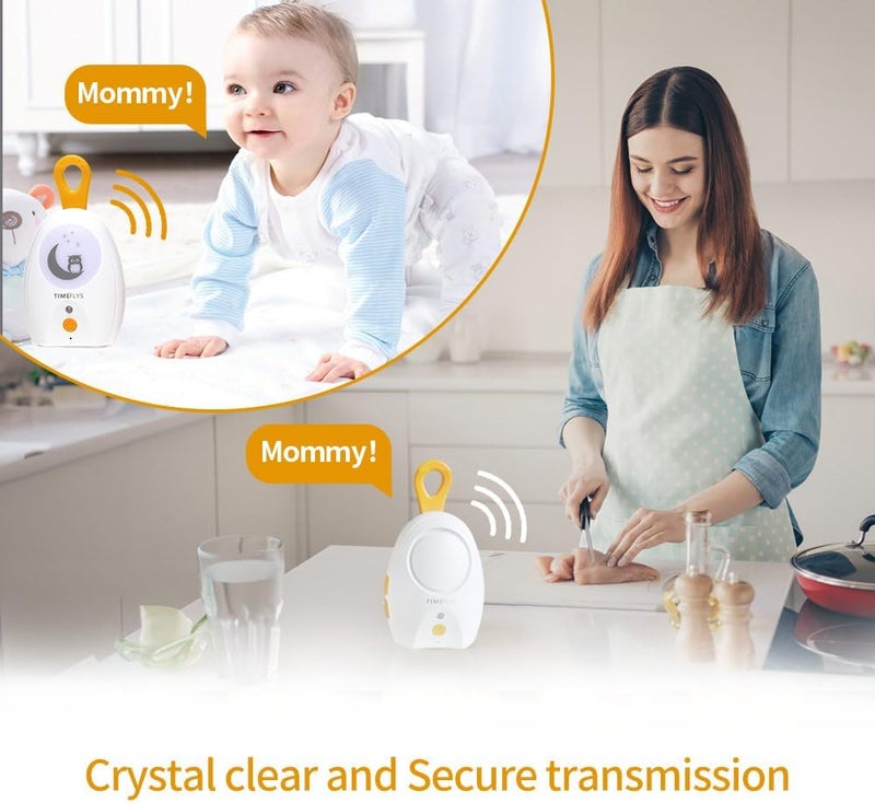 TimeFlys Audio Baby Monitor Paladin Upgrade Version, Portable, Rechargeable, Extra Long Range up to 2000 ft, Night Light, Crystal Sound, Camping - Image 5